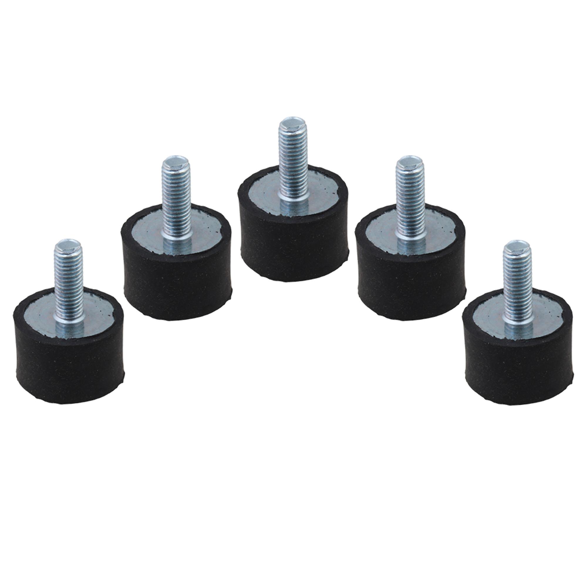 5PCS VDM8 MaleThread Rubber Anti Vibration Mount-Air compressors 30x20MM