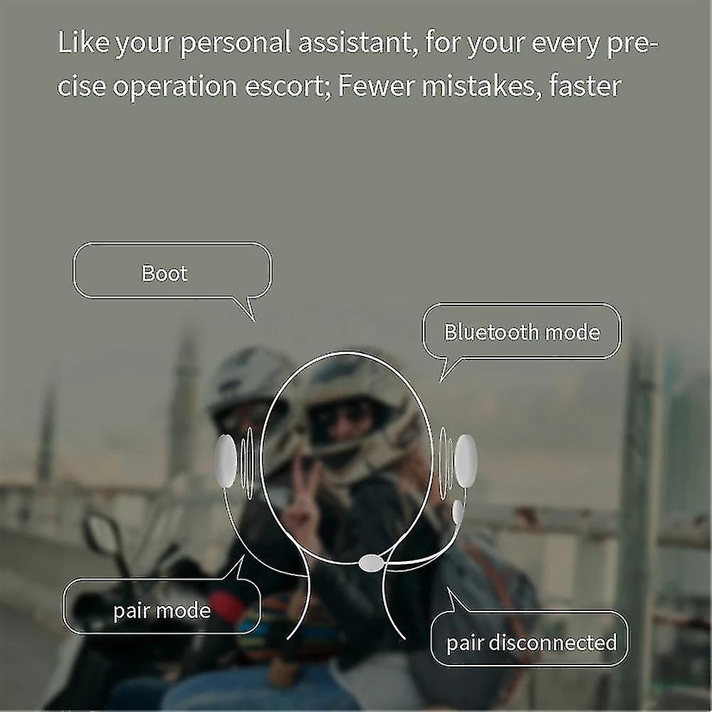 2pcs Bluetooth Intercom Motorcycle Half Helmet Bluetooth Headset For 2 Intercomunicador Wireless He