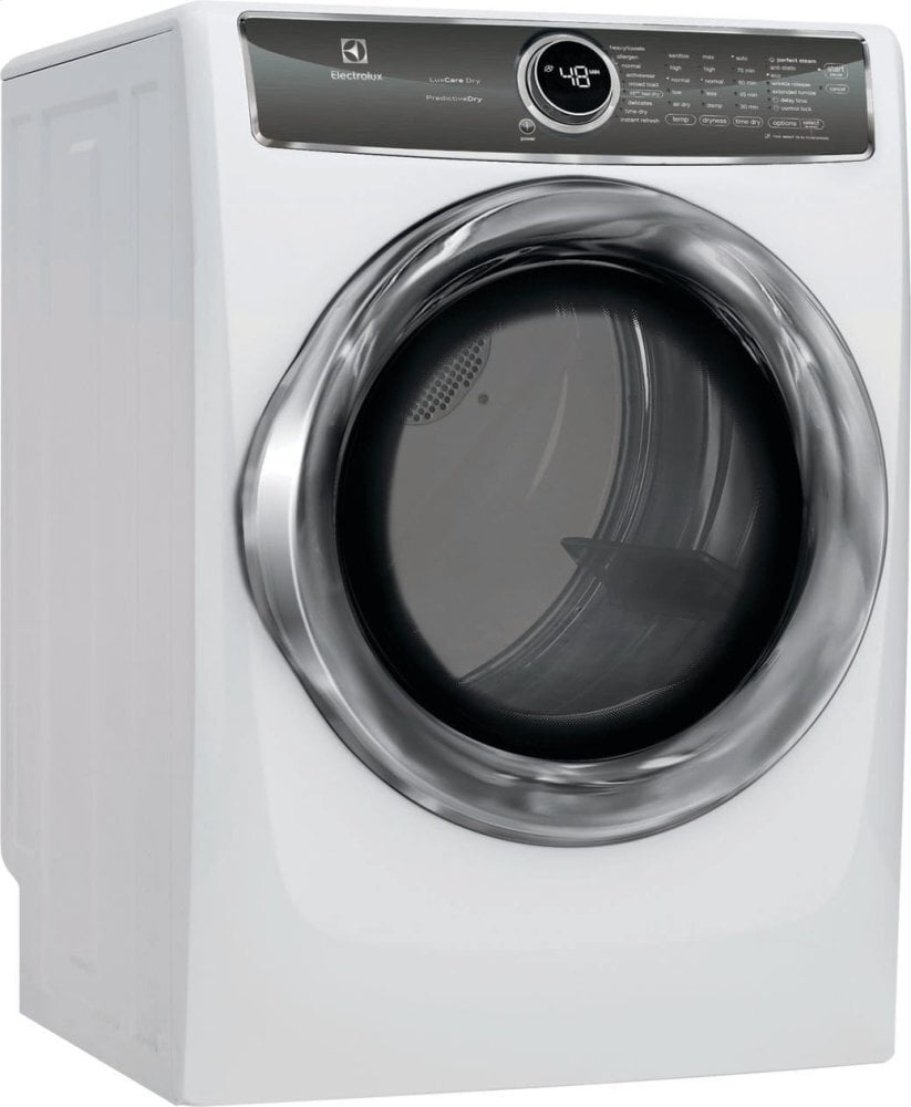 Electrolux EFME627UIW Front Load Perfect Steam™ Electric Dryer With Predictivedry™ And Instant Refresh - 8.0. Cu. Ft.