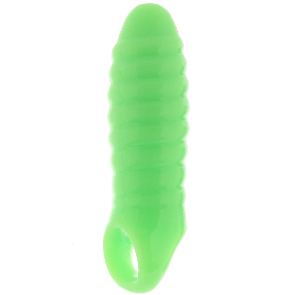 Ouch! Glow In The Dark Thick Swirl Penis Sleeve