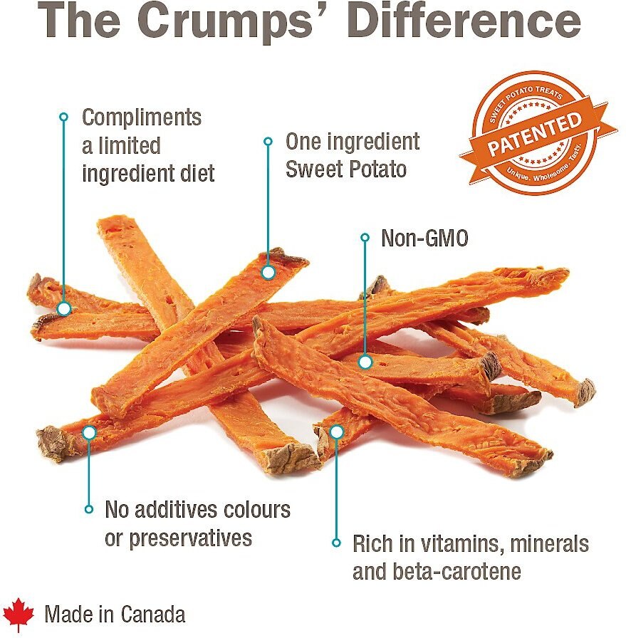 Crumps' Naturals Sweet Potato Fries Grain-Free Dog Treats