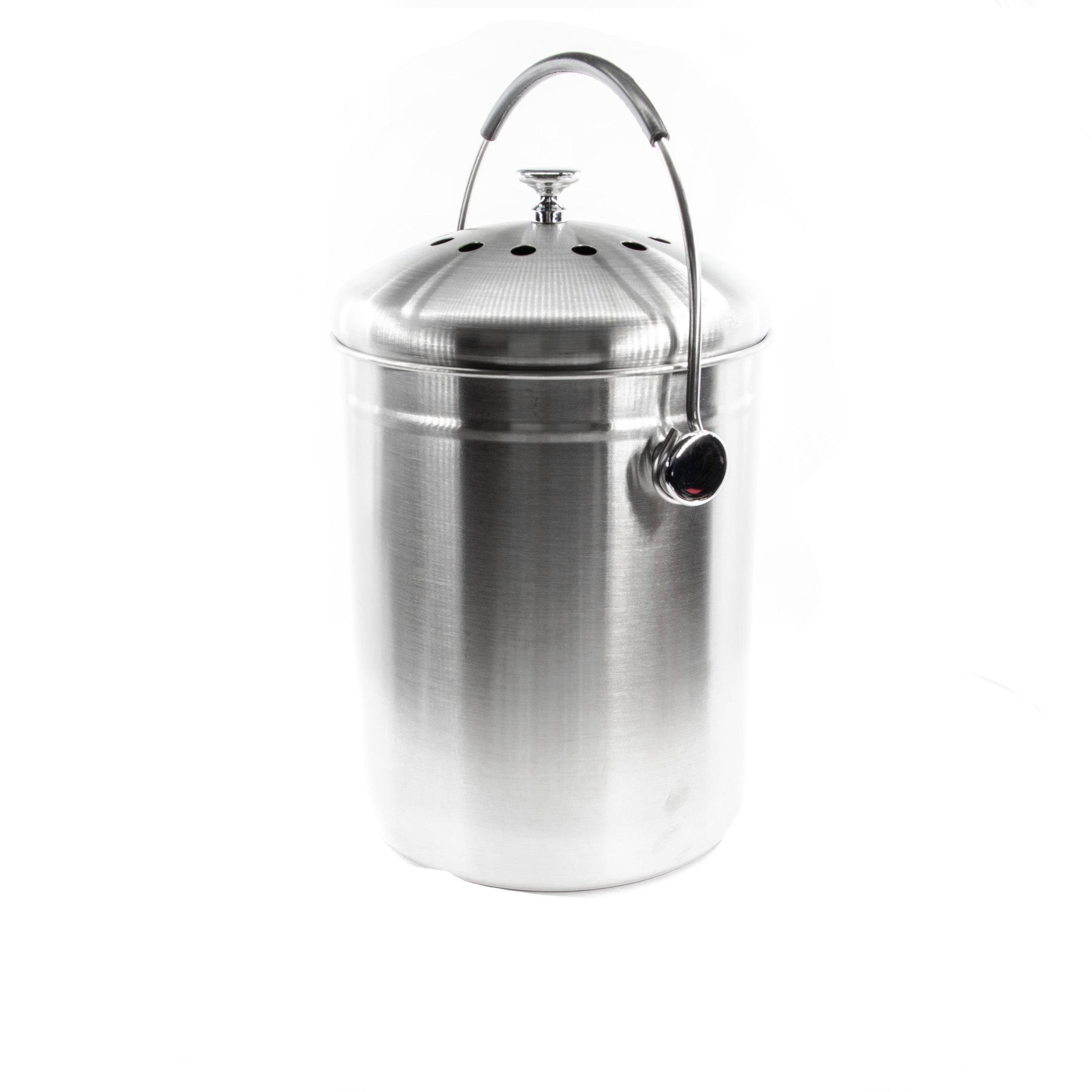 Countertop Compost Bin Stainless Steel 166 oz.