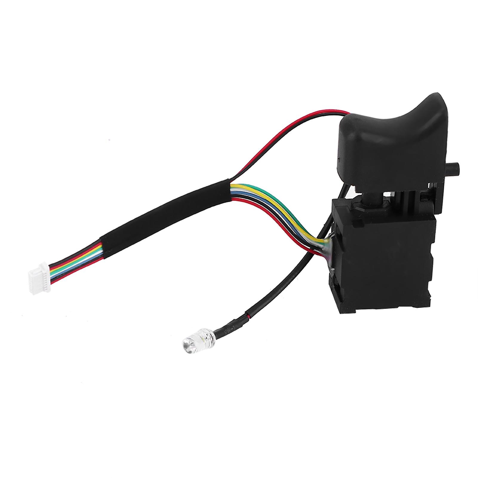 Black Adjustable Speed Cw/ccw Electric Drill Trigger Switch Fit