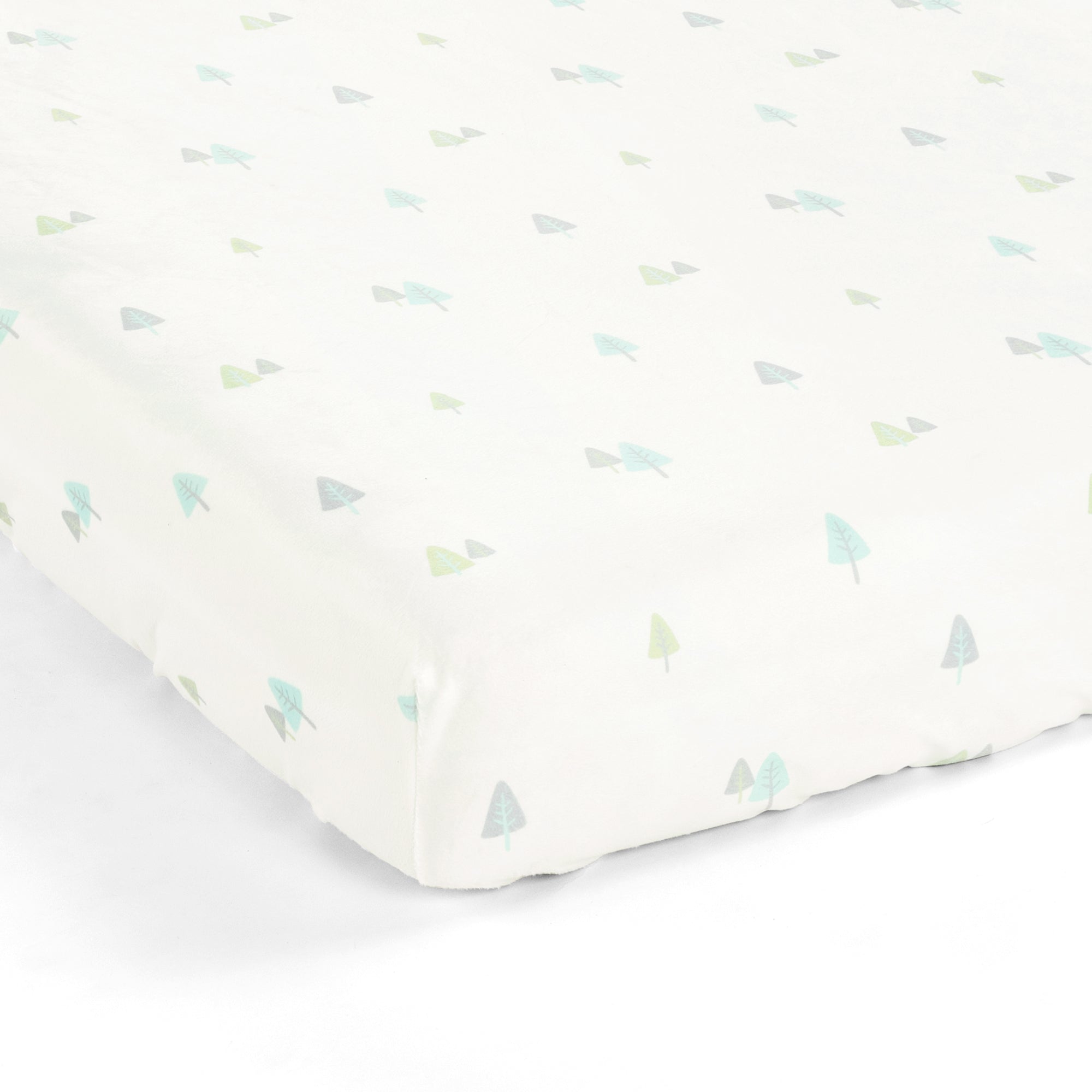 Hygge Sloth Trees Soft & Plush Fitted Crib Sheet