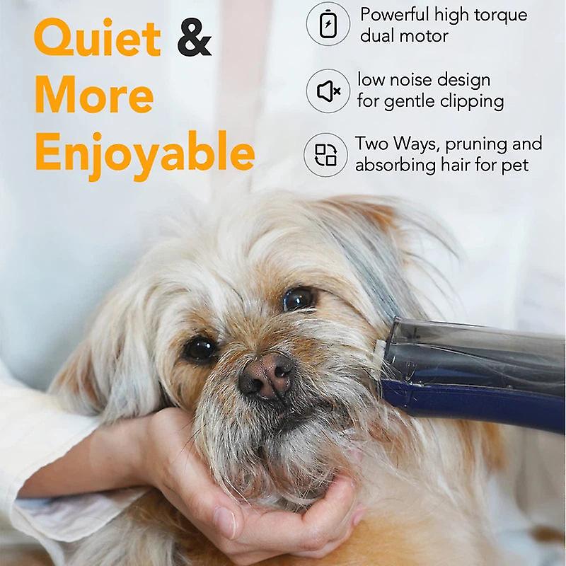 Low noise 2 in 1 professional dog hair trimmer