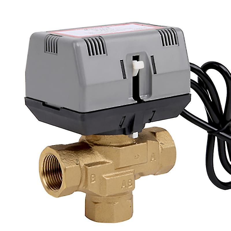 Born Pretty 1/2andquot;3/4andquot;1 Honeywell Motorized Three-way Valve Brass Vc6013 Fan Coil Electric Valve Ac220v