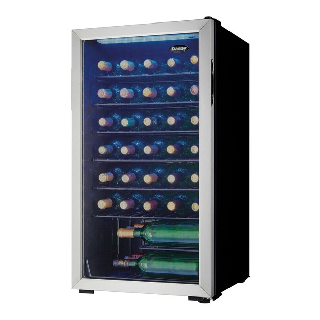 Danby Dwc036a1bssdb 6 36 Bottle Free standing Wine Cooler In Stainless Steel