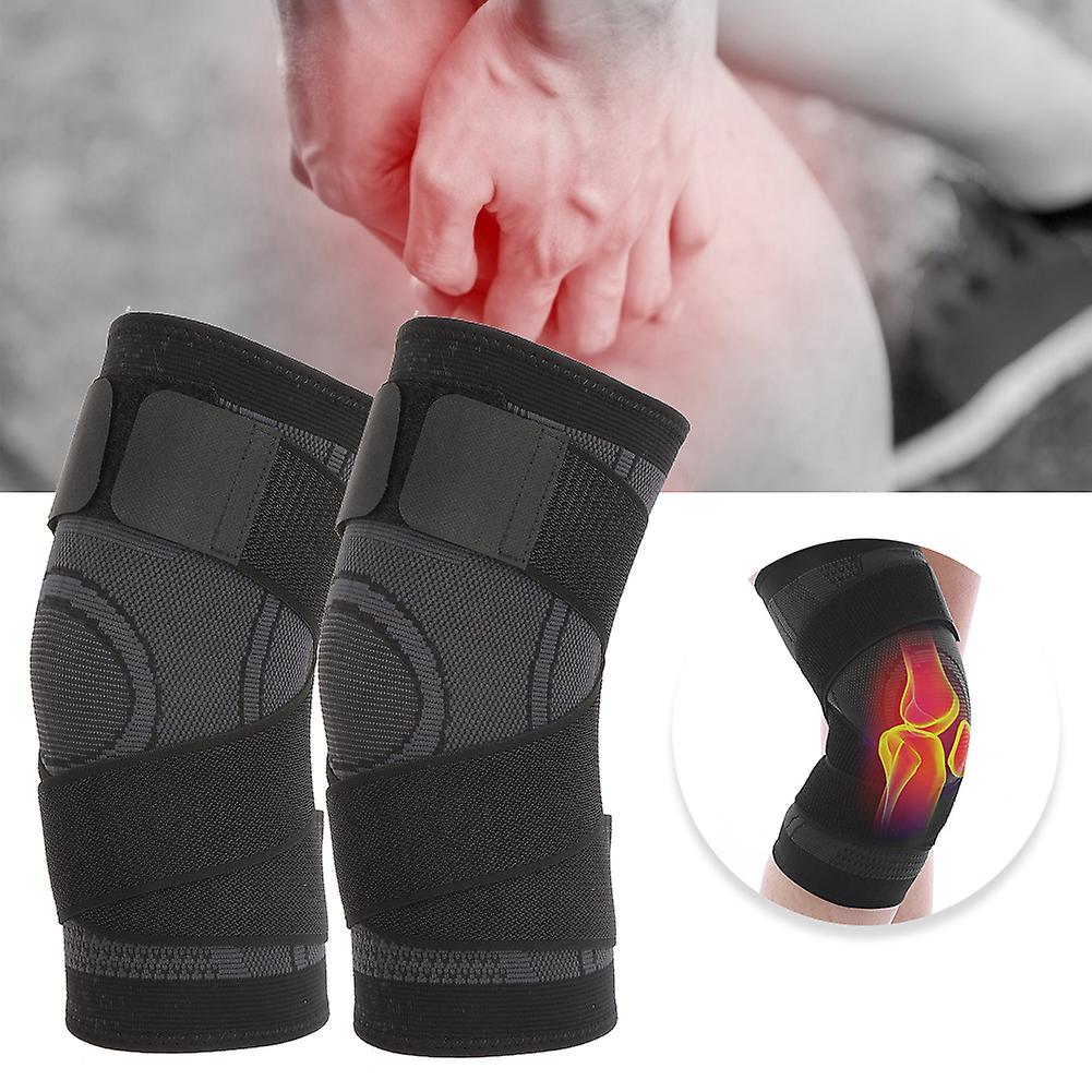 1pcs Nylon Summer Running Knitting Pressing Outdoor Sports Kneepad Basketball Cycling Breathable Knee Guard Exercise Protections