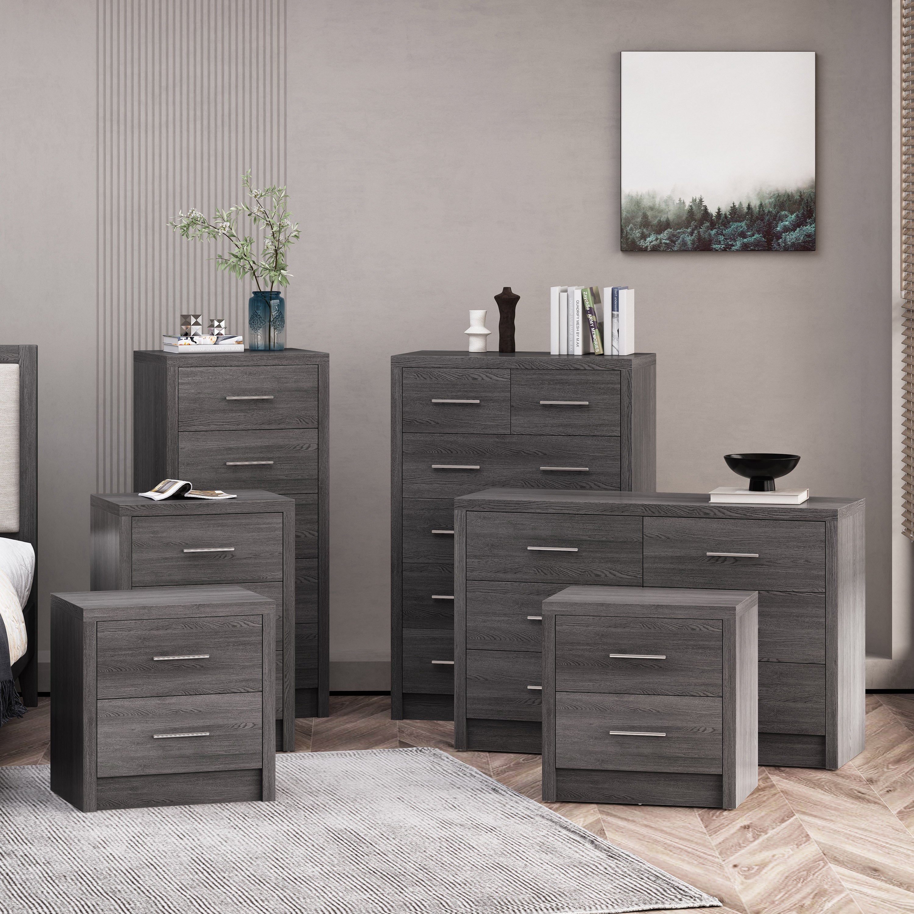 Marlette Modern 6 Piece Bedroom Set