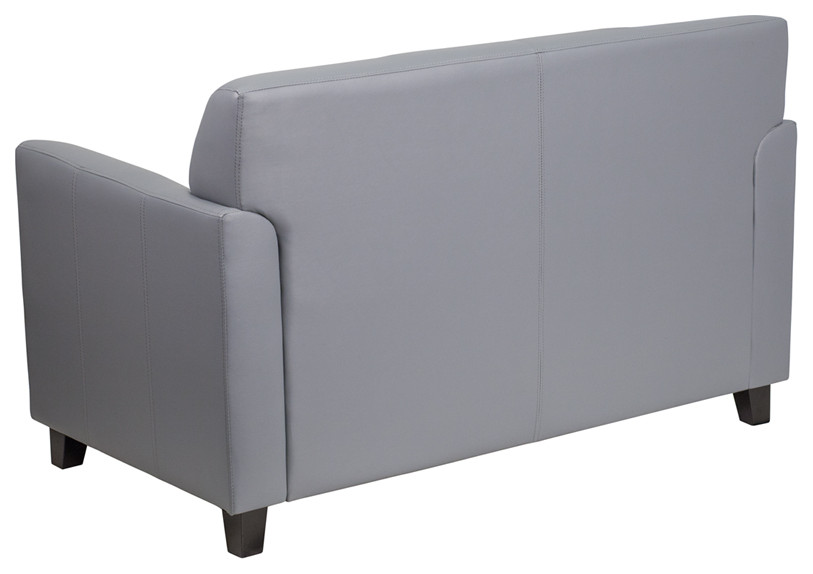 HERCULES Diplomat Series Gray LeatherSoft Loveseat   Contemporary   Loveseats   by First of a Kind USA Inc  Houzz