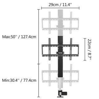 VEVOR Motorized TV Lift Stroke Height Adjustable 30-50 in. Motorized TV Mount Fit for 28-32 in. TV Lift with Remote Control 28CDSTSZJ00000001V1