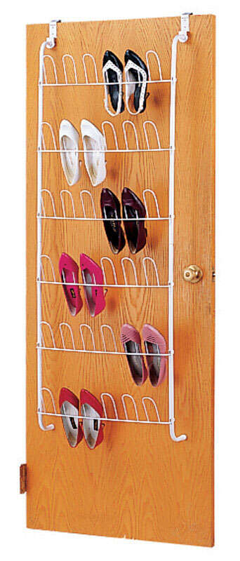 Whitmor 62.75 in. H X 5 in. W X 22.50 in. L Metal Shoe Organizer