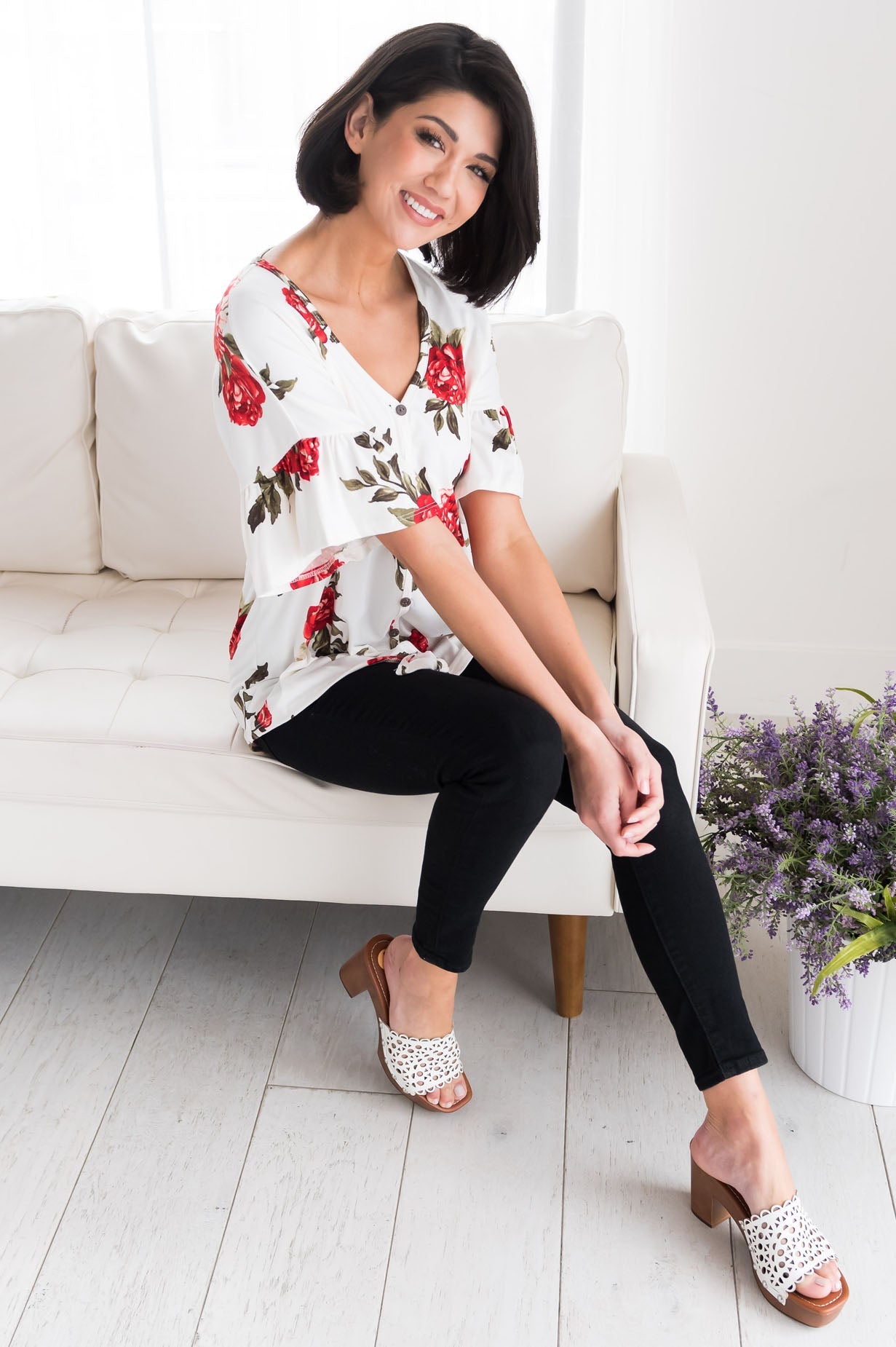 Floral Cutie Modest Top