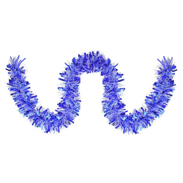 Festive Wide Cut Hanukkah Garland Blue white