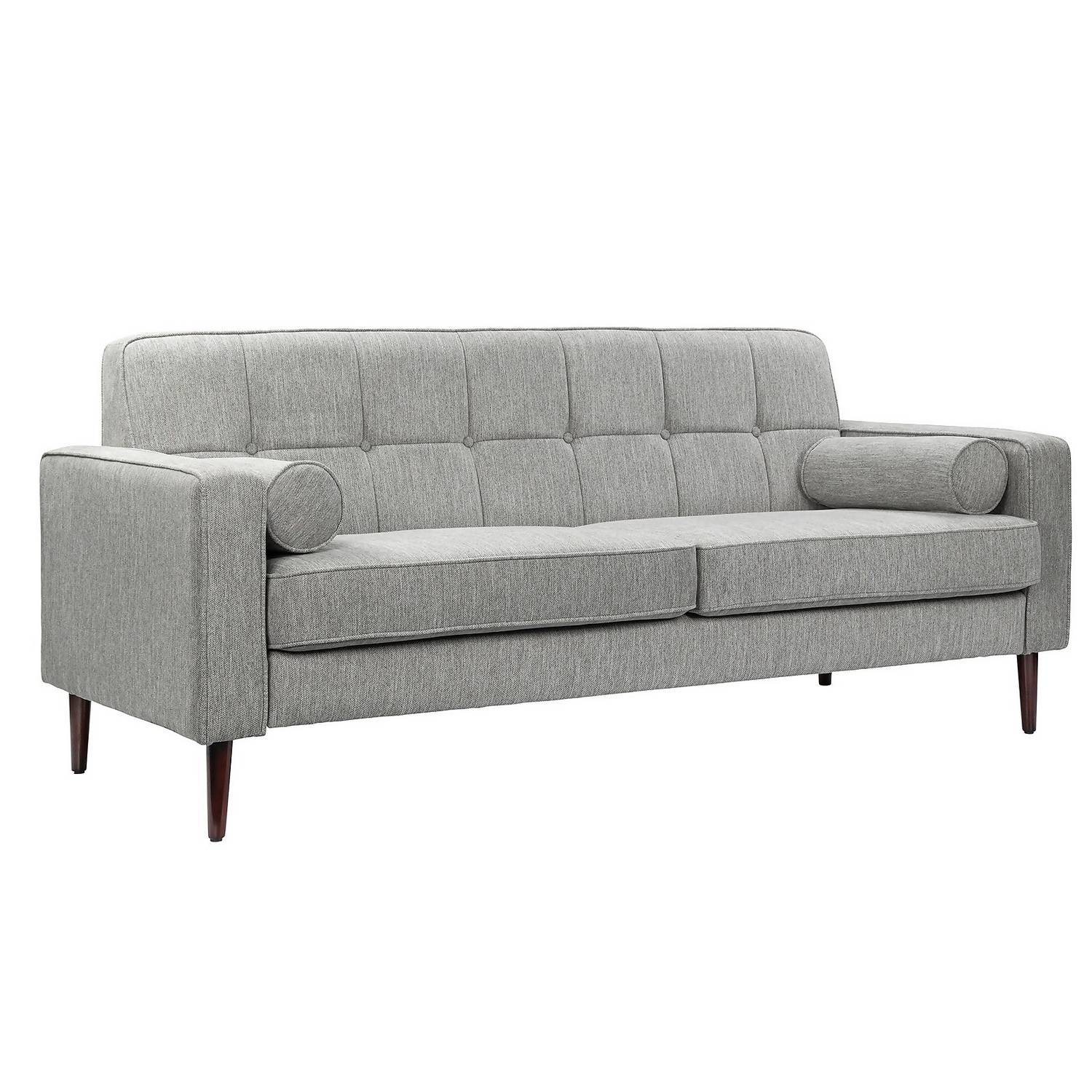 Draper Woven Fabric 3 Seater Sofa in a Box Grey