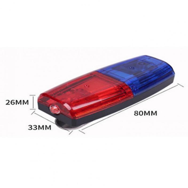 Led Red Blue Caution Emergency Police Light Flashing Shoulder Lamp Usb Rechargeable Shoulder Warning Safety Torch Bike Tail Lamp