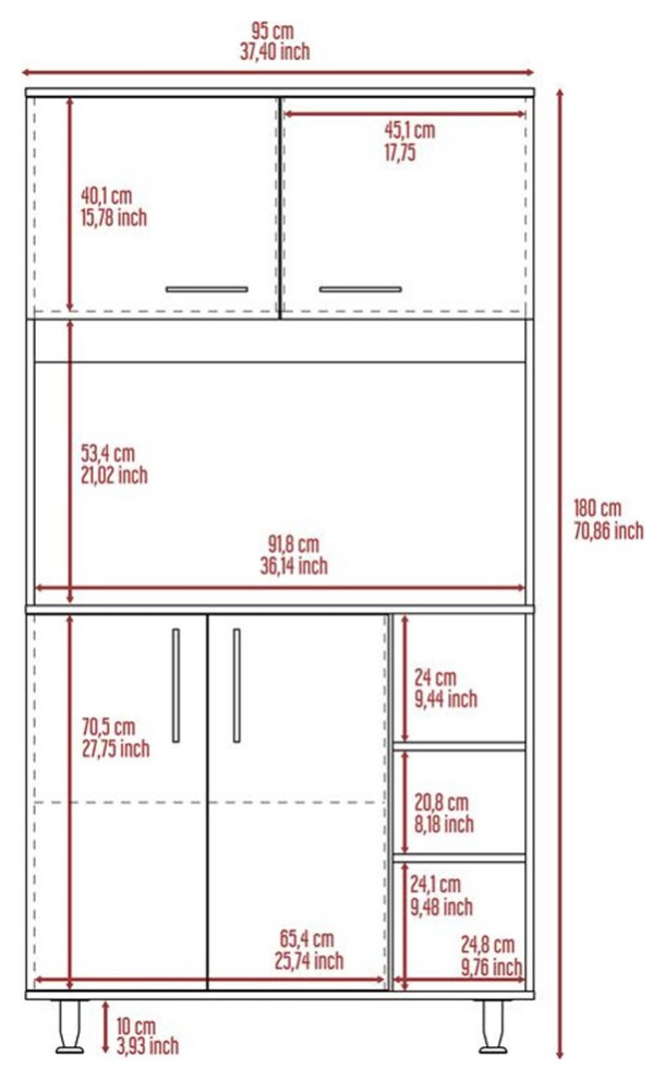 Home Square 2 Piece Set with Two Door Cabinet and Storage Cabinet   Accent Chests And Cabinets   by Homesquare  Houzz