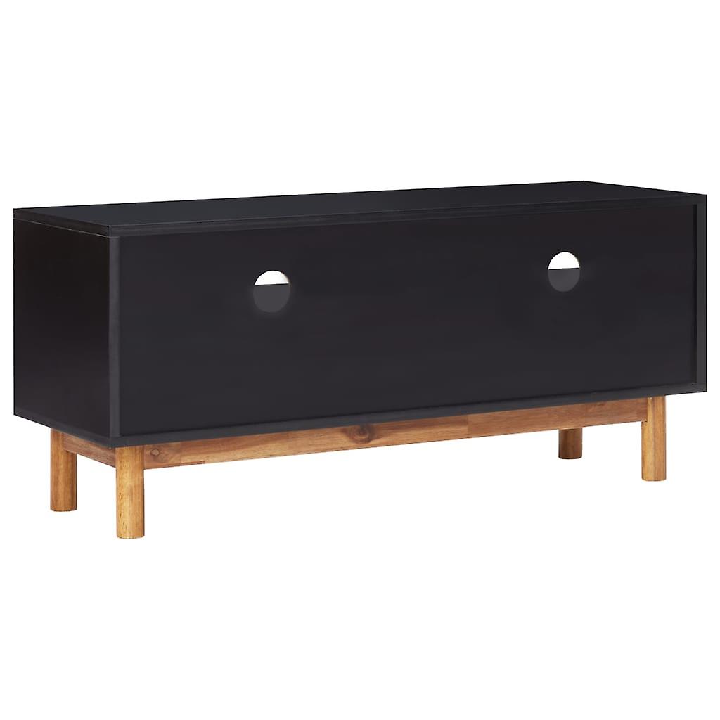 Tv Cabinet 100x35x45 Cm Solid Acacia Wood And Mdf