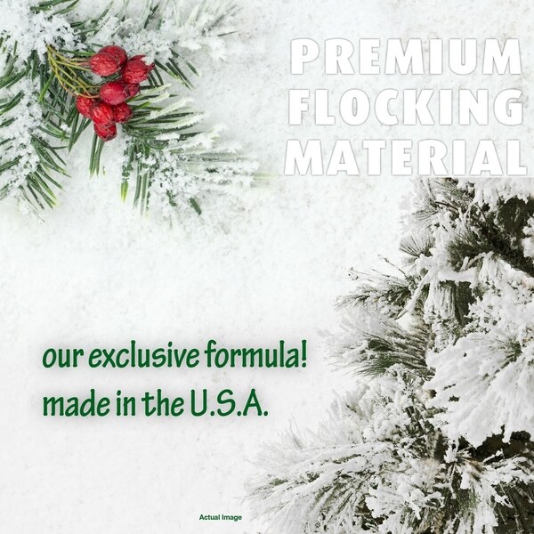 Fraser Hill Farm White 10foot Flocked Snowy Pine Christmas Tree