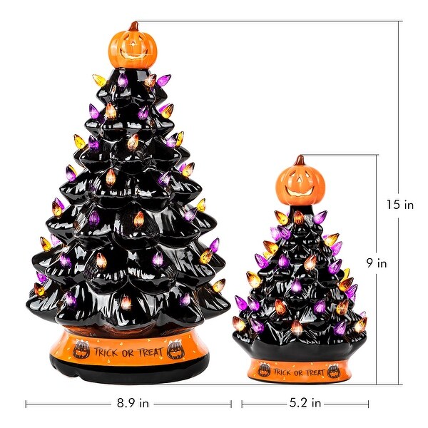 RJ Legend Cordless Hand Painted Ceramic Tree (9 Inch/ 15 Inch)