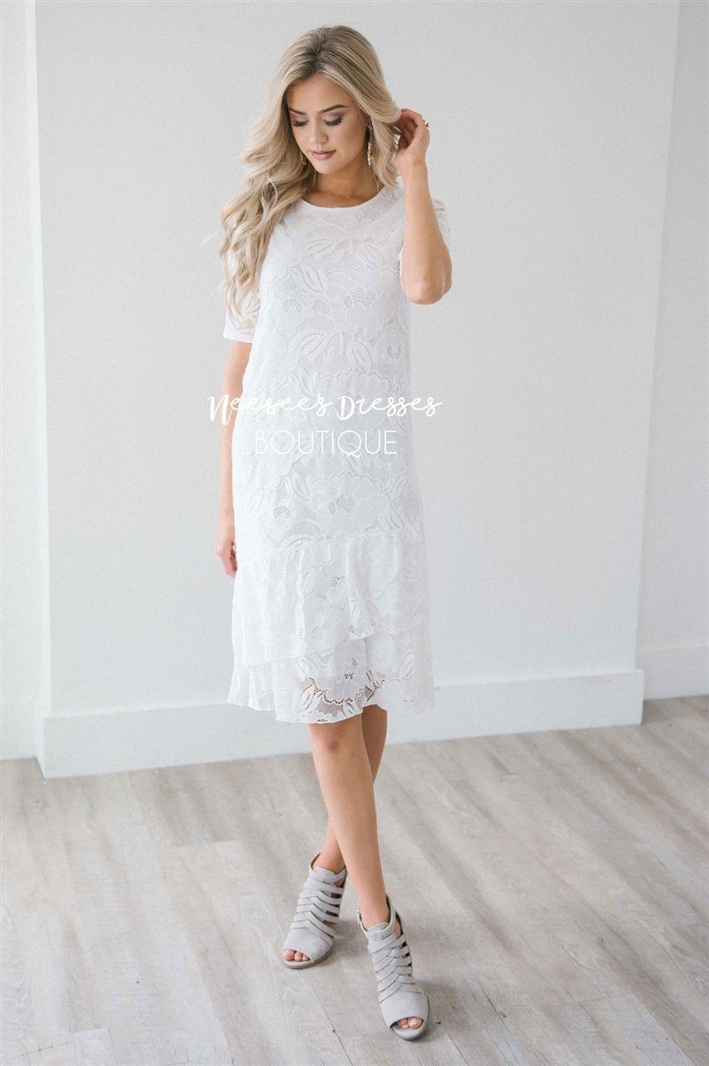 Summer Bride Tiered Ruffle Dress