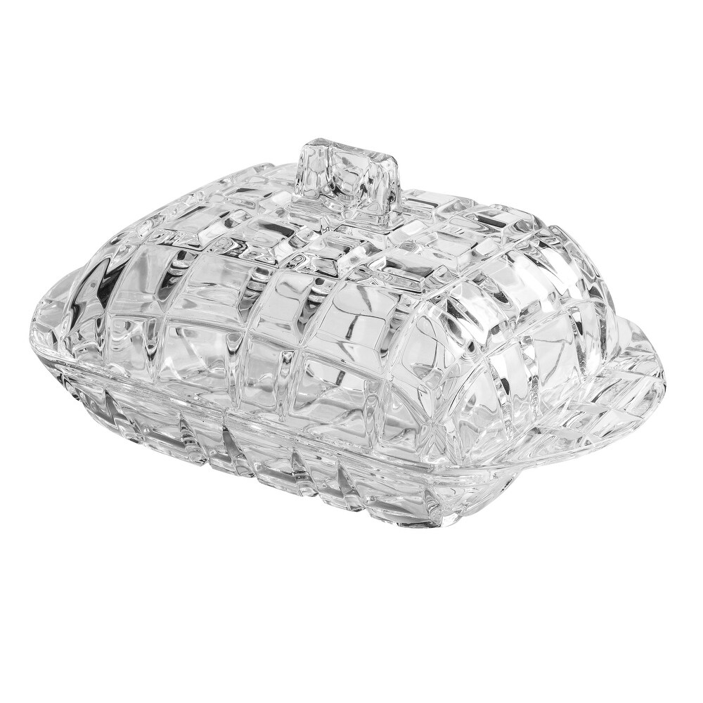 Majestic Gifts Inc. Crystal Covered Butter/Cheese Dish 6.8\