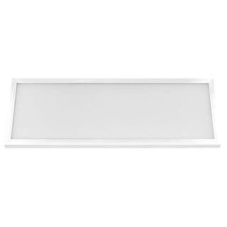 Commercial Electric 1 ft. x 4 ft. Smart Color Selectable RGBW CCT Integrated LED White Flat Panel Ceiling Flush Mount Powered by Hubspace FP1X4RGBWWHAGHD