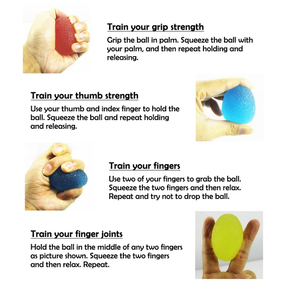 Muka Hand Grip Strength Trainer Stress Ball for Ad...