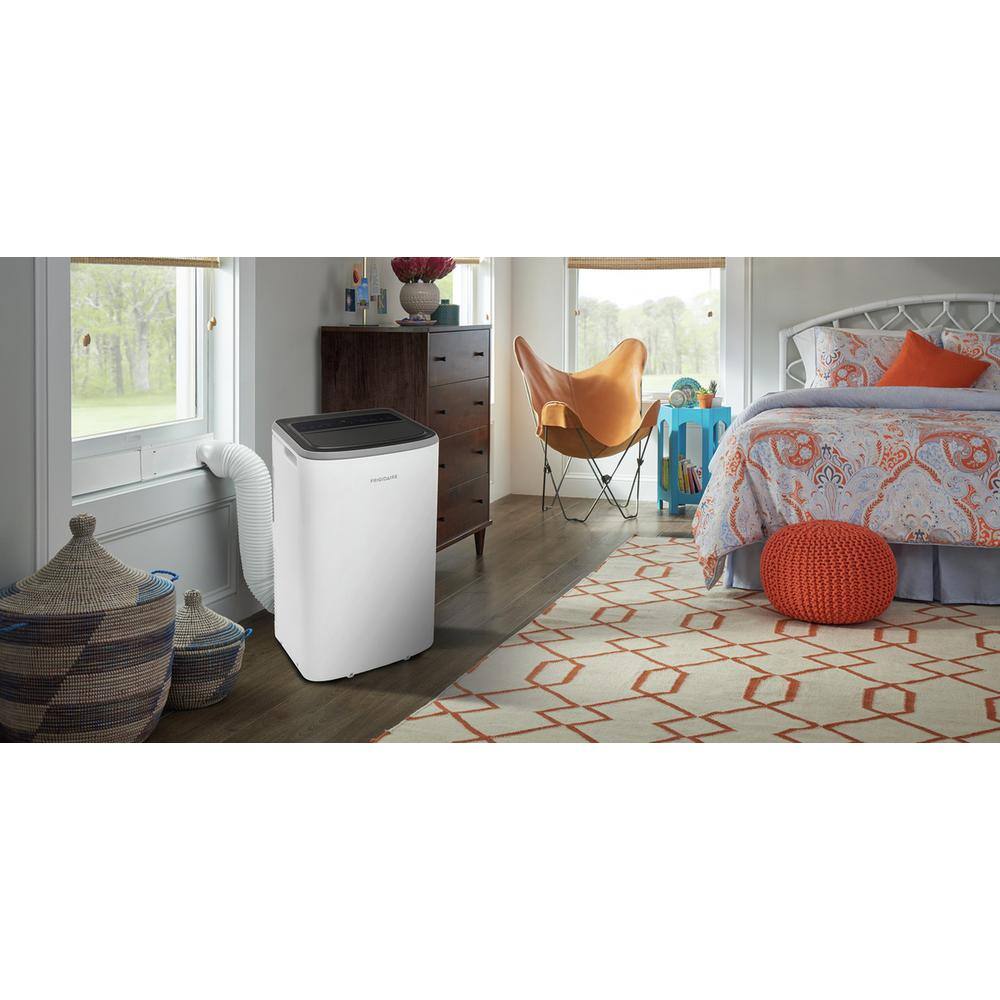 Frigidaire 14000 BTU HeatCool Portable Room Air Conditioner with Dehumidifier in White FHPH142AC1