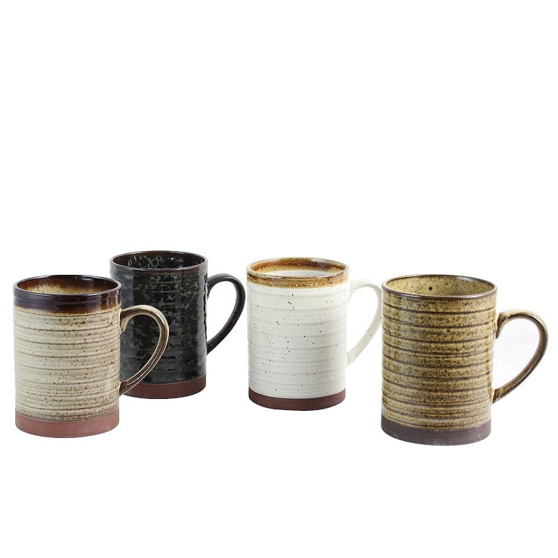 Gibson Home Terra Bella 4 Piece 18.5 Oz Mug Set