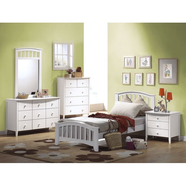 San Marino White Nightstand - - 6979686