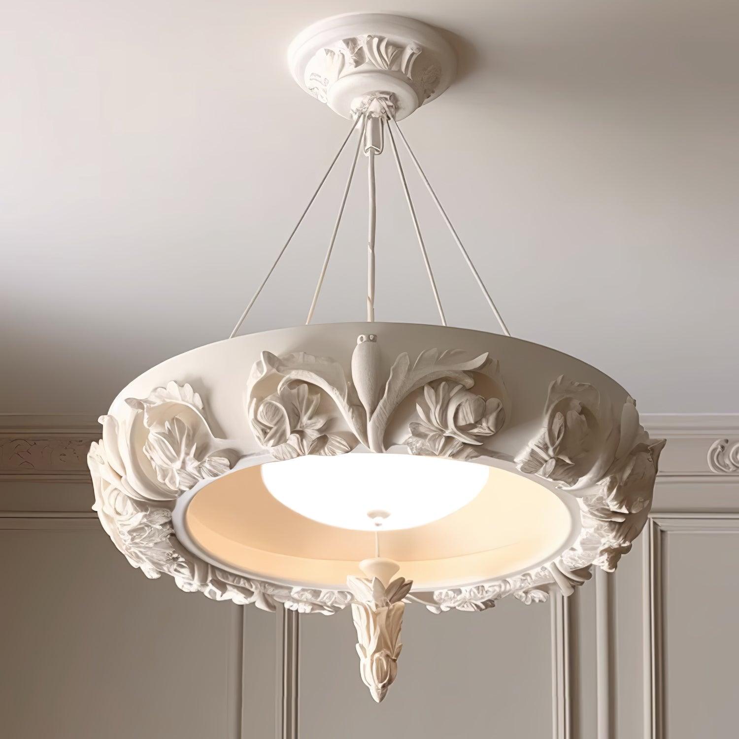 Artistic Carved Chandelier