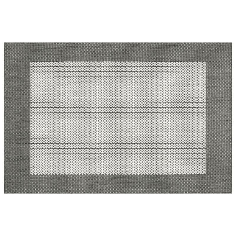 Couristan Recife Checkered Framed Indoor Outdoor Rug