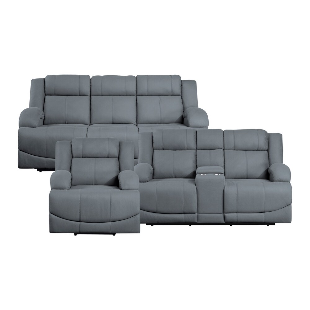 Sherwood 3 Piece Power Reclining Living Room Sofa Set