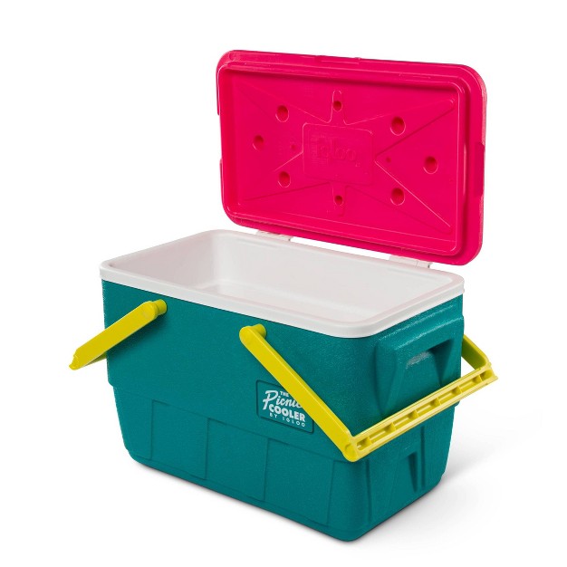 Igloo Retro Picnic Basket 25qt Cooler Dark Jade