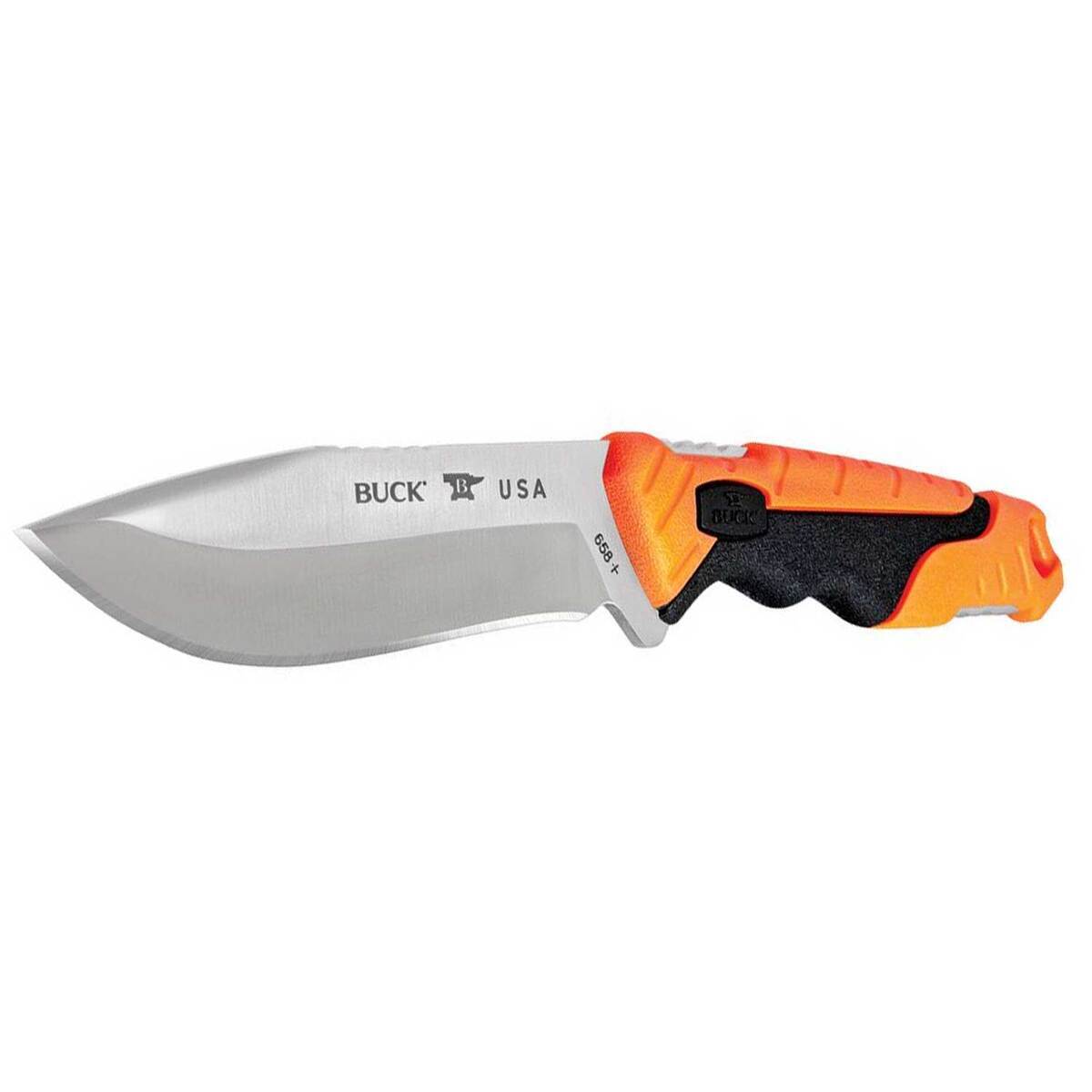 Buck Knives 658 Pursuit Pro 3.75 inch Fixed Blade Knife  Orange  Small