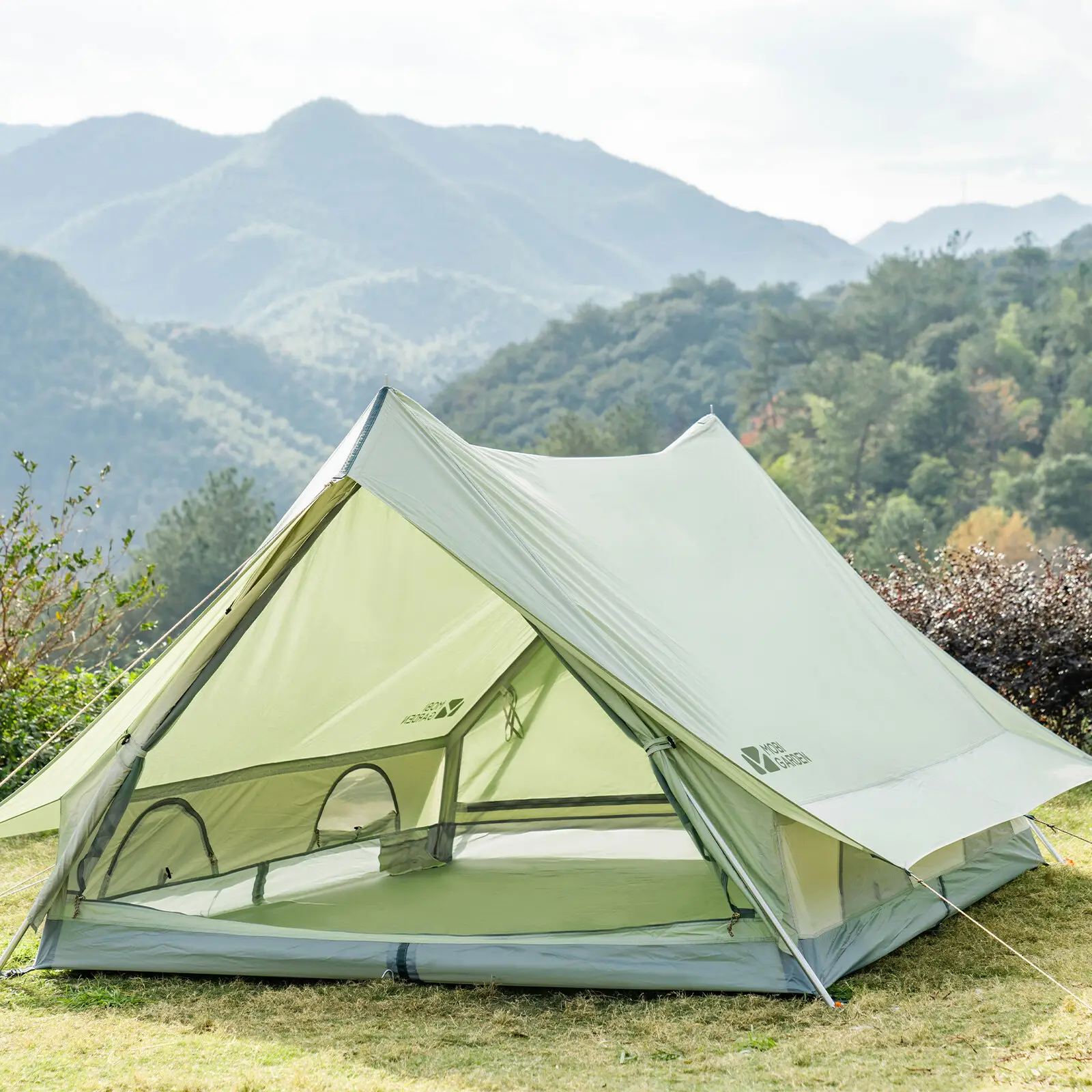 MOBI GARDEN Era150 Glamping Canvas Tent Cotton Family Tent Waterproof Anti UV Outdoor Luxury