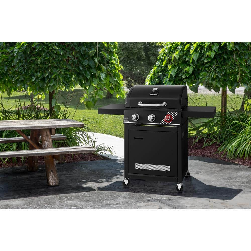 Dyna-Glo 3-Burner Propane Gas Grill in Matte Black with TriVantage Multifunctional Cooking System DGH373CRP-D