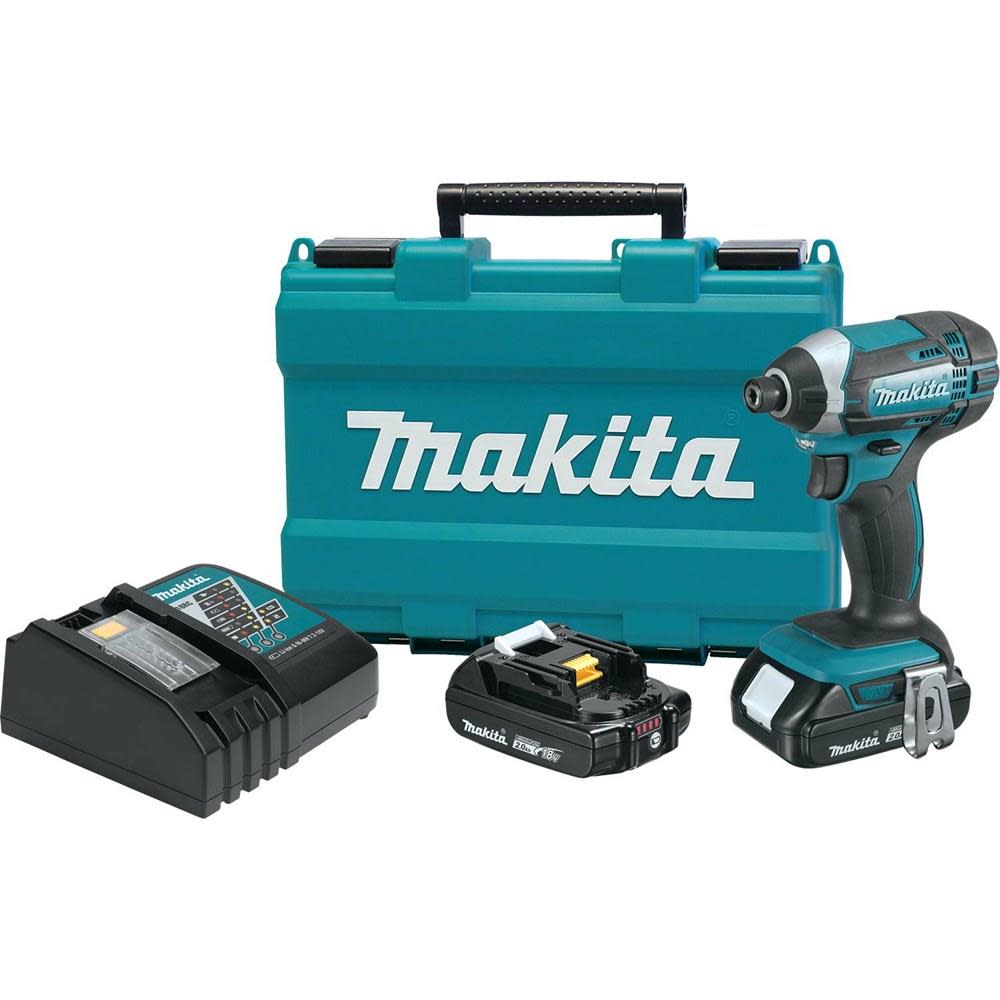 18V Compact Lithium-Ion Cordless Impact Driver Kit (2.0Ah) ;