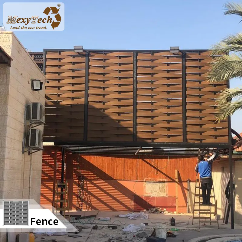 modern design garden building decorative WPC fence WPC fence panel  factory supply OEM ODM composite fence board