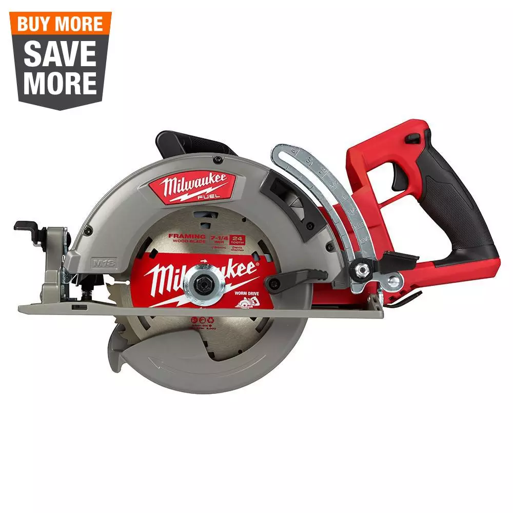 Milwaukee M18 FUEL 18-Volt Lithium-Ion Cordless 7-1/4 in. Rear Handle Circular Saw (Tool-Only) and#8211; XDC Depot