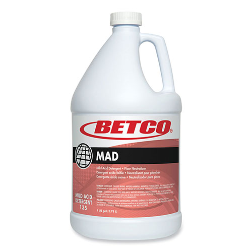 Betco MAD Detergent | Characteristic Scent， 1 gal， 4