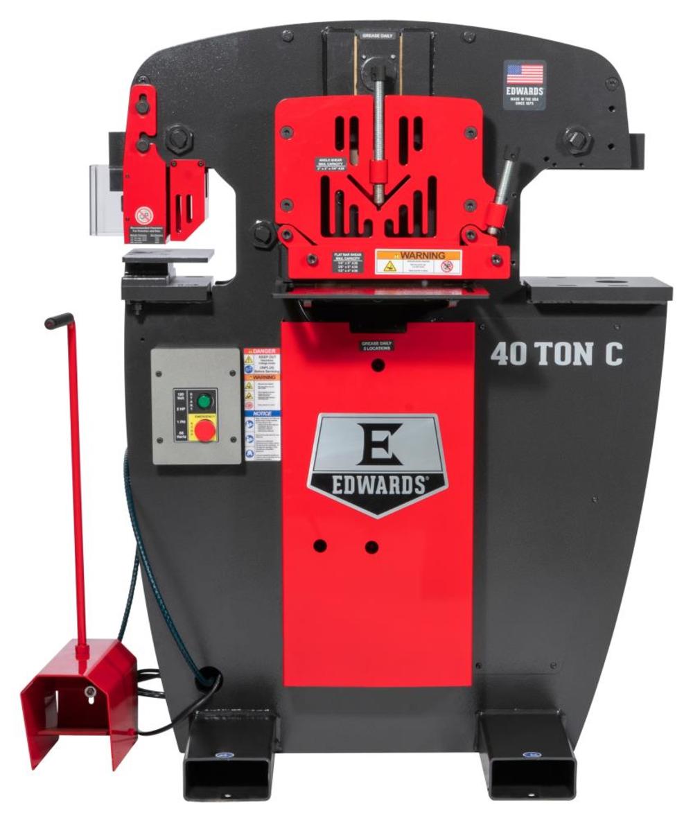 Edwards 40 Ton C Ironworker 1 Phase 115 Volt ;