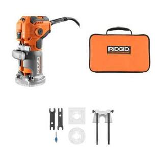 RIDGID 5.5 Amp Compact Fixed-Base Corded Router R24012