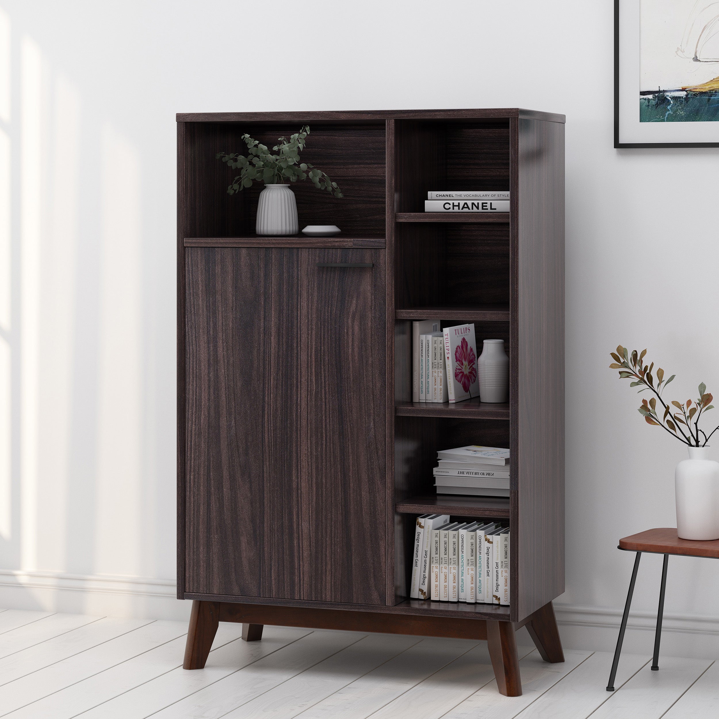 Deschutes Mid-Century Modern Multi-Functional Cabinet