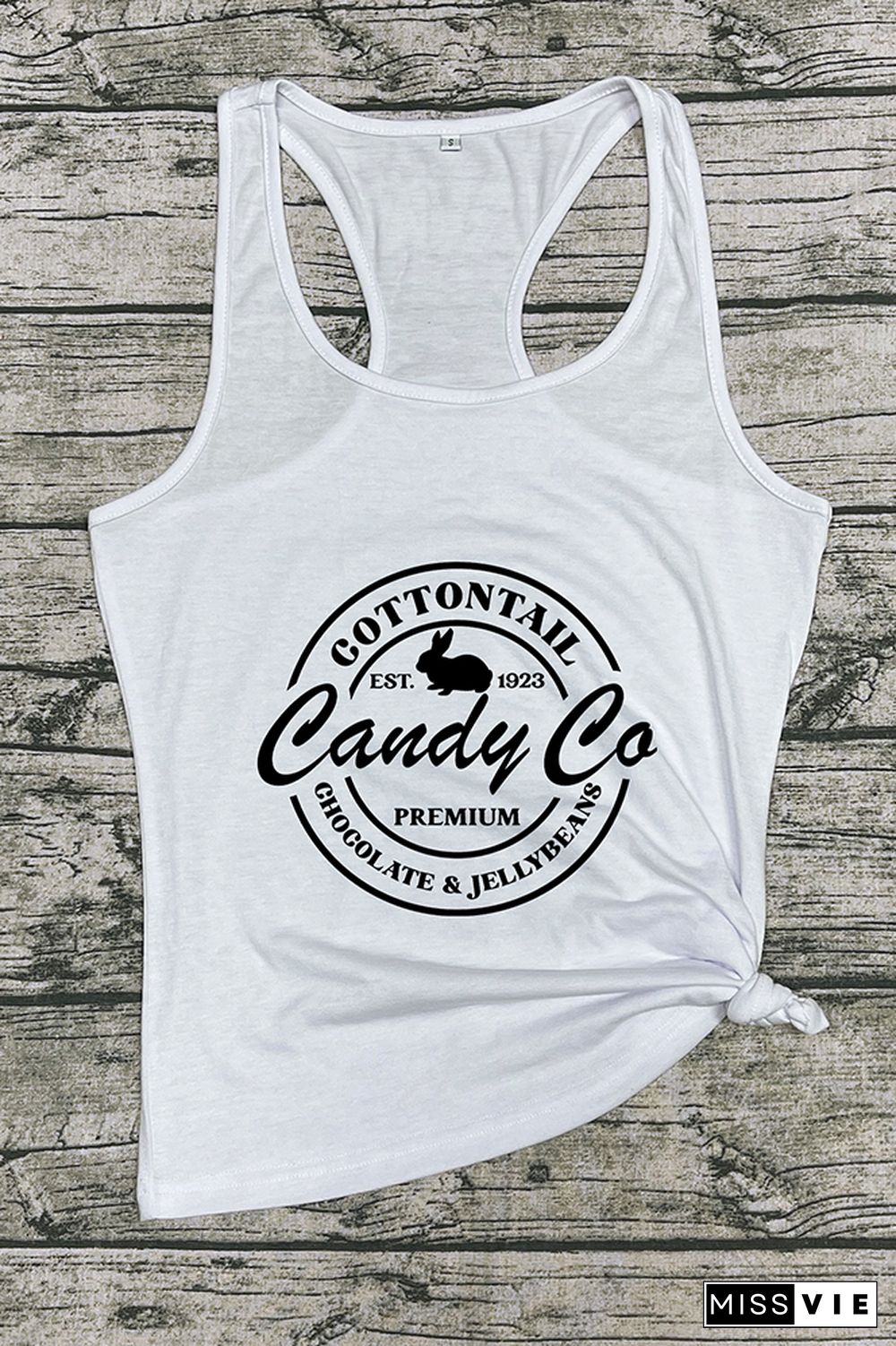 Cottontail Candy Company-Happy Easter Sleeveless Tank Top Wholesale