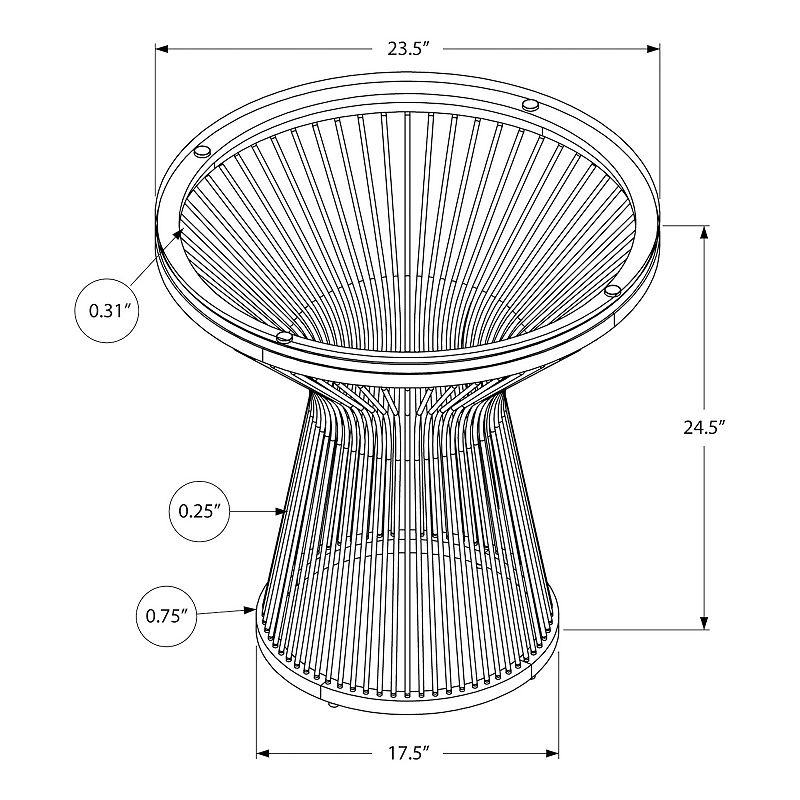 Monarch Open-Work End Table