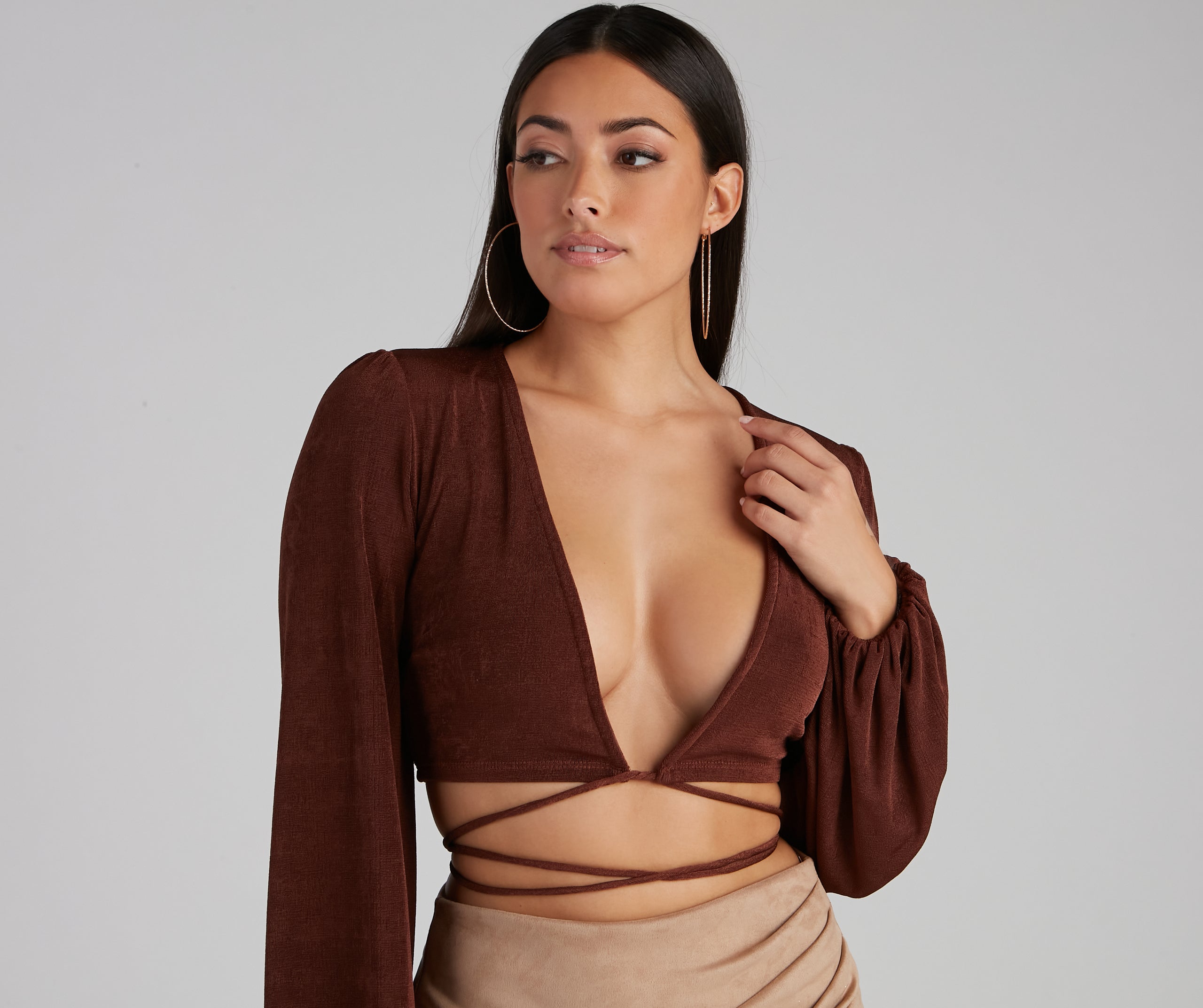 Chic Vibes Only Surplice Wrap Top