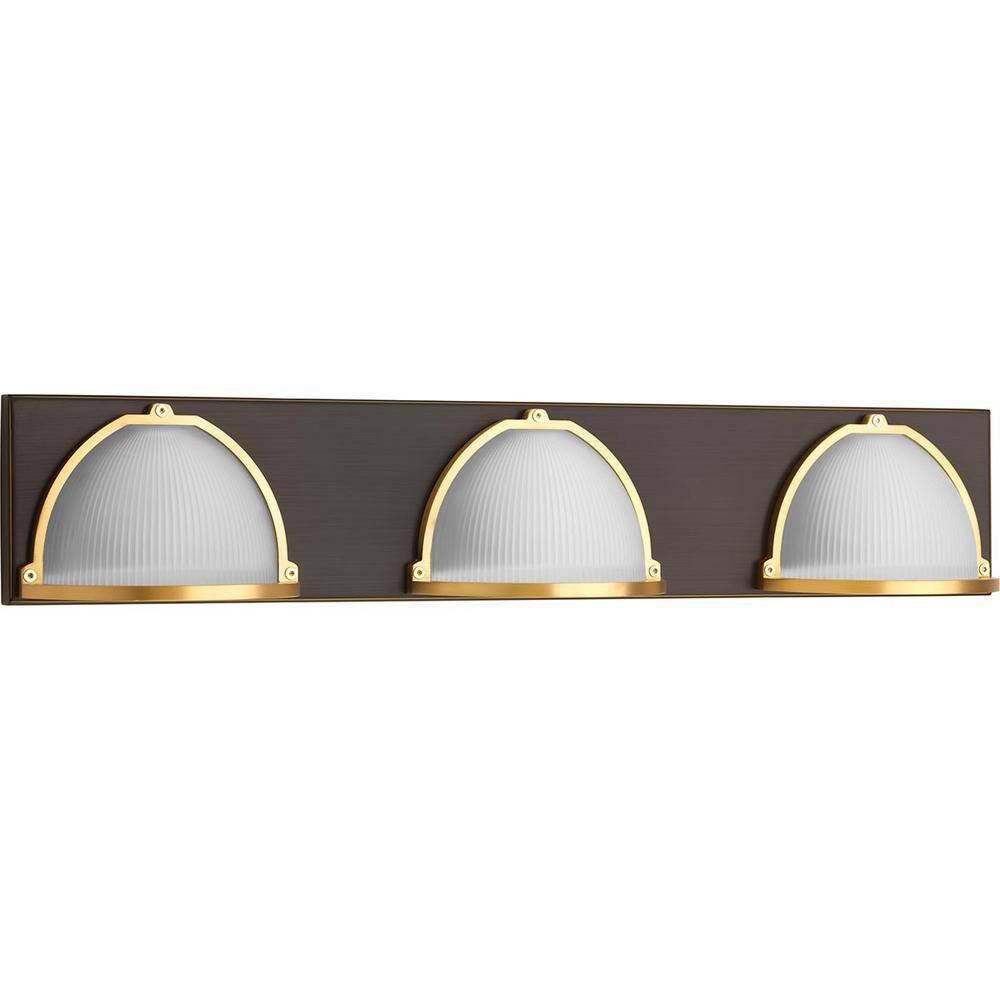 Progress Lighting Ponder Collection 9-Watt Antique Bronze Integrated LED Bath Light P300092-020-30