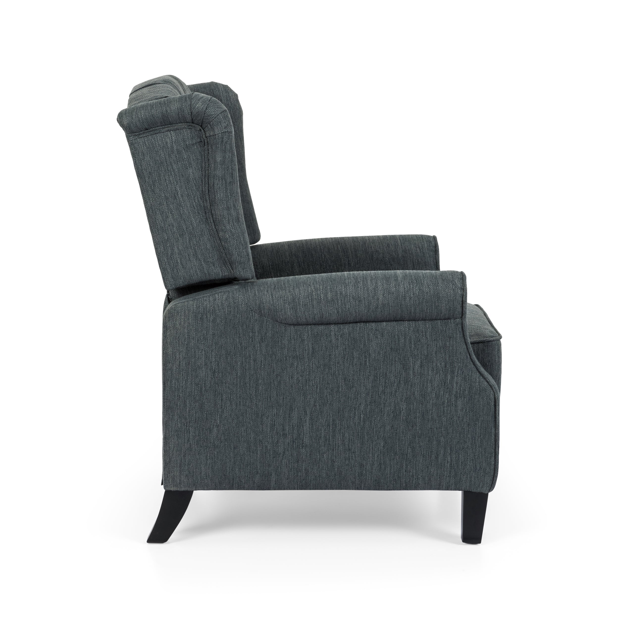 Breyon Contemporary Tufted Fabric Push Back Recliner